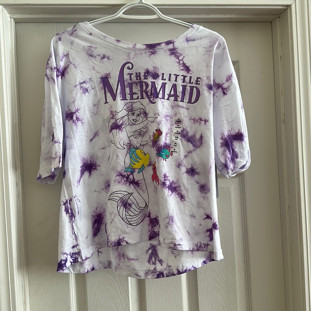 Disney Little Mermaid Crop tee - Size M - NWT